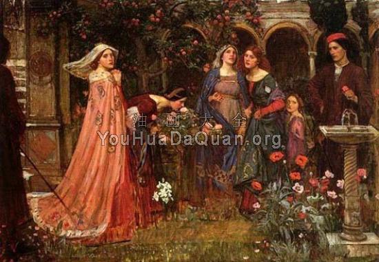 The Enchanted Garden - 约翰·威廉姆·沃特豪斯